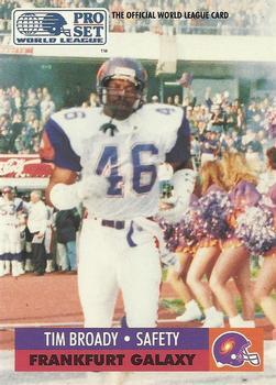 #59 Tim Broady - Frankfurt Galaxy - 1991 Pro Set WLAF Football