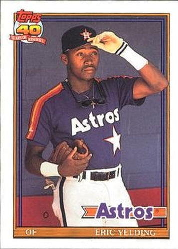 #59 Eric Yelding - Houston Astros - 1991 O-Pee-Chee Baseball