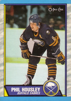 #59 Phil Housley - Buffalo Sabres - 1989-90 O-Pee-Chee Hockey