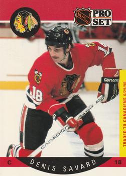 #59 Denis Savard - Chicago Blackhawks - 1990-91 Pro Set Hockey