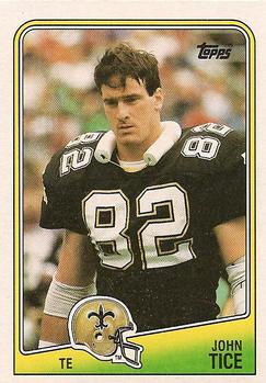 #59 John Tice - New Orleans Saints - 1988 Topps Football