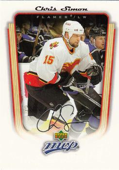 #59 Chris Simon - Calgary Flames - 2005-06 Upper Deck MVP Hockey