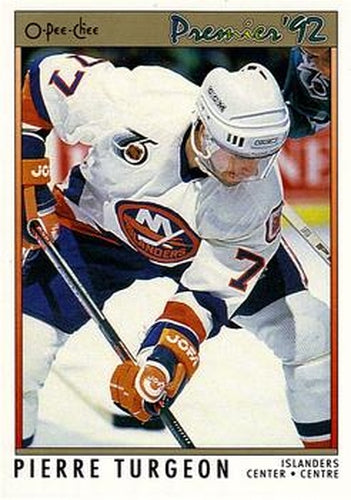 #59 Pierre Turgeon - New York Islanders - 1991-92 O-Pee-Chee Premier Hockey