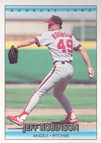 #59 Jeff Robinson - California Angels - 1992 Donruss Baseball