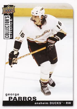 #59 George Parros - Anaheim Ducks - 2008-09 Collector's Choice Hockey