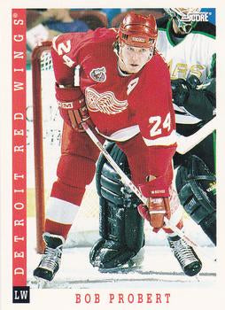 #59 Bob Probert - Detroit Red Wings - 1993-94 Score Canadian Hockey