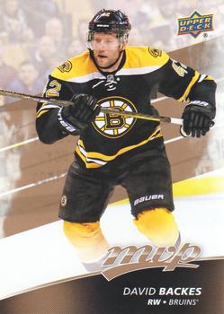 #59 David Backes - Boston Bruins - 2017-18 Upper Deck MVP Hockey