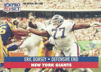 #59 Eric Dorsey - New York Giants - 1991 Pro Set Football