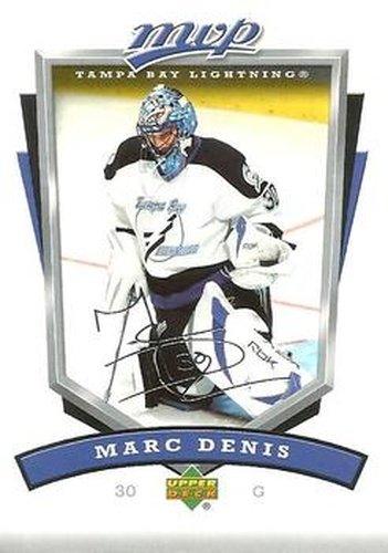 #259 Marc Denis - Tampa Bay Lightning - 2006-07 Upper Deck MVP Hockey
