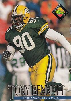 #59 Tony Bennett - Indianapolis Colts - 1994 Pro Line Live Football