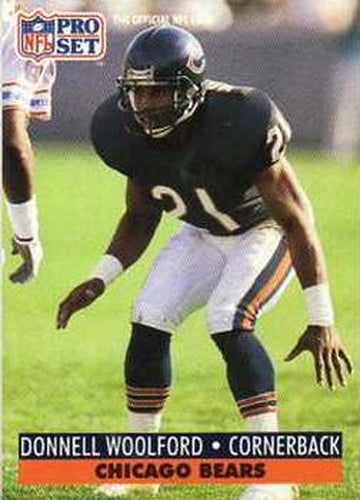 #459 Donnell Woolford - Chicago Bears - 1991 Pro Set Football
