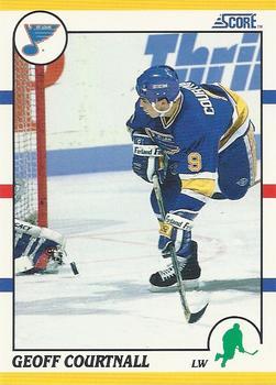 #5T Geoff Courtnall - St. Louis Blues - 1990-91 Score Rookie and Traded Hockey