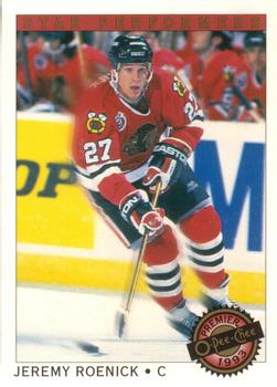 #5 Jeremy Roenick - Chicago Blackhawks - 1992-93 O-Pee-Chee Premier Hockey - Star Performers