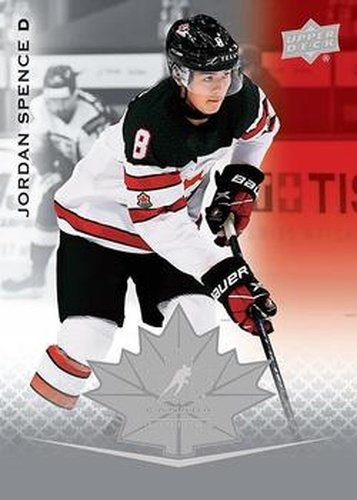 #5 Jordan Spence - Canada - 2021-22 Upper Deck Team Canada Juniors Hockey