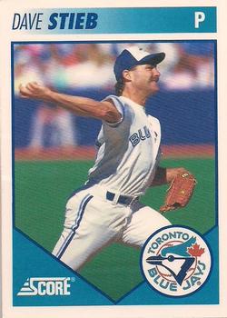 #5 Dave Stieb - Toronto Blue Jays - 1991 Score Toronto Blue Jays Baseball