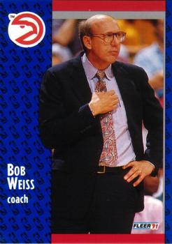 #5 Bob Weiss - Atlanta Hawks - 1991-92 Fleer Basketball