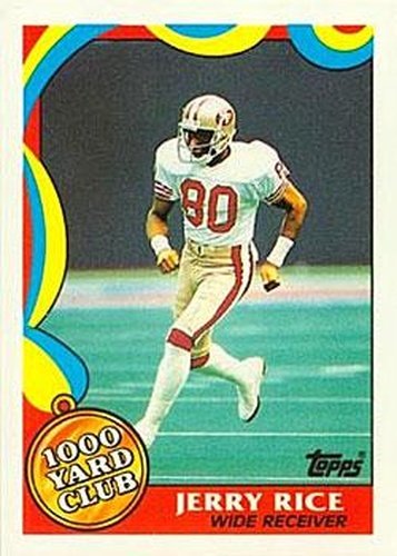 #5 Jerry Rice - San Francisco 49ers - 1989 Topps Football - 1000 Yard Club