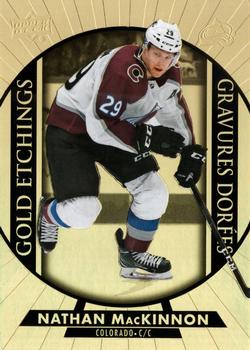 #G-5 Nathan MacKinnon - Colorado Avalanche - 2020-21 Upper Deck Tim Hortons Hockey - Gold Etchings