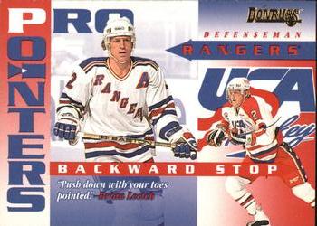 #5 Brian Leetch - New York Rangers / USA - 1995-96 Donruss Hockey - Pro Pointers