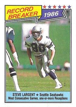 #5 Steve Largent - Seattle Seahawks - 1987 Topps Football