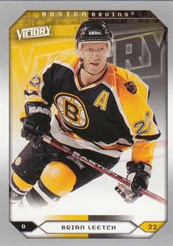 #205 Brian Leetch - Boston Bruins - 2005-06 Upper Deck Victory Hockey