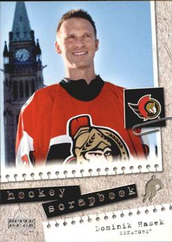 #HS5 Dominik Hasek - Ottawa Senators - 2005-06 Upper Deck - Hockey Scrapbook