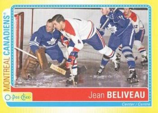 #S-BE Jean Beliveau - Montreal Canadiens - 2013-14 O-Pee-Chee Hockey - Stickers
