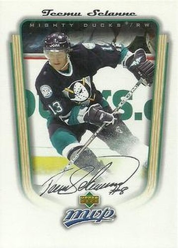 #5 Teemu Selanne - Anaheim Mighty Ducks - 2005-06 Upper Deck MVP Hockey