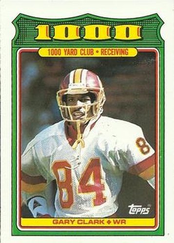 #5 Gary Clark - Washington Redskins - 1988 Topps Football - 1000 Yard Club