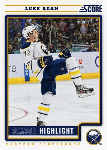 #5 Luke Adam - Buffalo Sabres - 2012-13 Score Hockey
