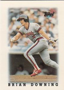 #5 Brian Downing - California Angels - 1988 Topps Major League Leaders Minis Baseball