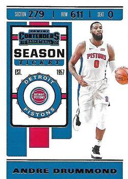 #5 Andre Drummond - Detroit Pistons - 2019-20 Panini Contenders Basketball