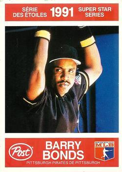 #5 Barry Bonds - Pittsburgh Pirates - 1991 Post Canada Super Star Series Baseball