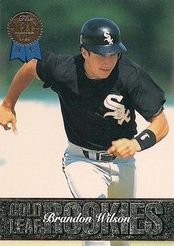 #5 Brandon Wilson - Chicago White Sox - 1993 Leaf Baseball - Gold Leaf Rookies