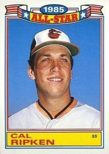 #5 Cal Ripken - Baltimore Orioles - 1986 Topps Baseball - Glossy All-Stars