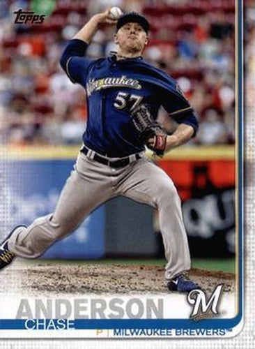 #5 Chase Anderson - Milwaukee Brewers - 2019 Topps Baseball