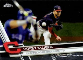 #5 Corey Kluber - Cleveland Indians - 2017 Topps Chrome Baseball