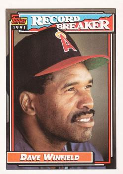 #5 Dave Winfield - California Angels - 1992 Topps Baseball