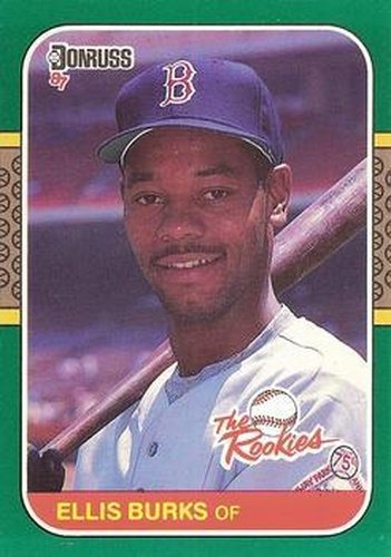 #5 - Ellis Burks - Boston Red Sox - 1987 Donruss The Rookies Baseball