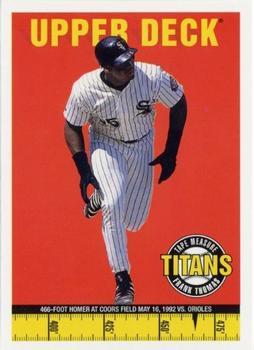 #5 Frank Thomas - Chicago White Sox - 1998 Upper Deck - Tape Measure Titans Baseball