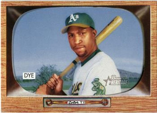 #5 Jermaine Dye - Oakland Athletics - 2004 Bowman Heritage Baseball