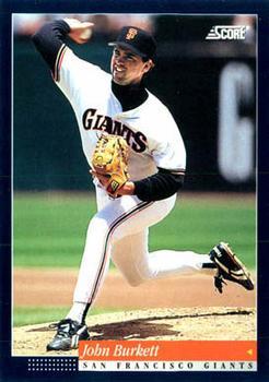 #5 John Burkett - San Francisco Giants -1994 Score Baseball