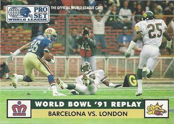 #5 Jon Horton - London Monarchs - 1991 Pro Set WLAF Football