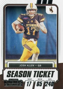 #5 Josh Allen - Wyoming Cowboys - 2021 Panini Contenders Draft Picks Football