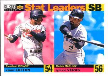 #5 Kenny Lofton / Quilvio Veras - Cleveland Indians / Florida Marlins - 1996 Collector's Choice Baseball