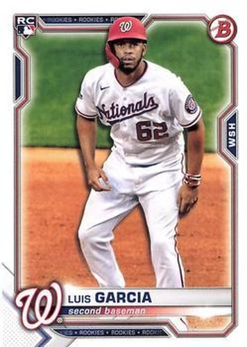 #5 Luis Garcia - Washington Nationals - 2021 Bowman Baseball