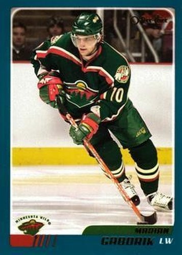 #5 Marian Gaborik - Minnesota Wild - 2003-04 O-Pee-Chee Hockey