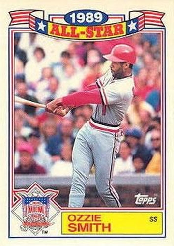 #5 Ozzie Smith - St. Louis Cardinals - 1990 Topps Baseball - Glossy All-Stars