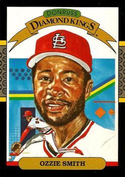 #5 Ozzie Smith - St. Louis Cardinals - 1987 Leaf Baseball