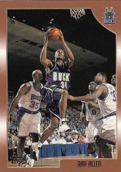 #5 Ray Allen - Milwaukee Bucks - 1998-99 Topps Basketball